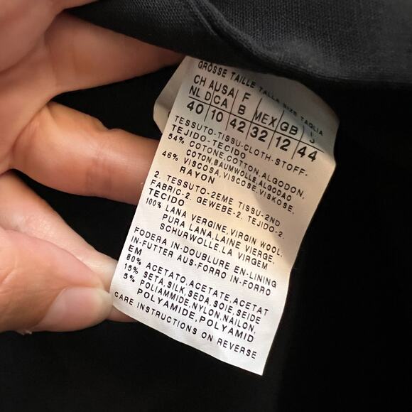 Max Mara Tweed Printed Blazer Jacket Size US 10 - Picture 6 of 7